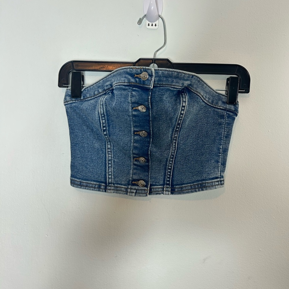 Jean Tube Top